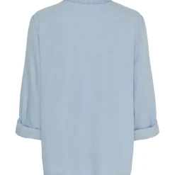 Marta Du Chateau dame bluse MdcFrancesca - Light blue