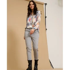 Marta Du Chateau dame bluse MdcAstrid 8128 - Grigioq3006-11