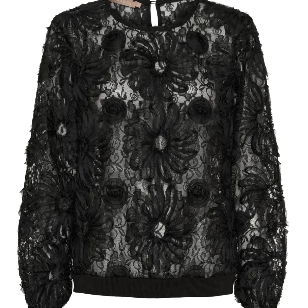 Marta du Chateau dame bluse MdcLykke 7688 - Black