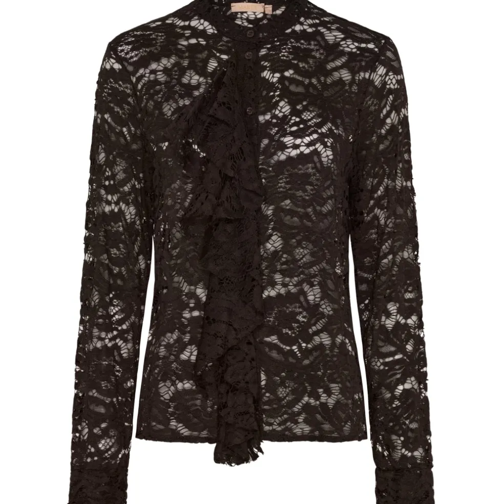 Marta du Chateau dame bluse MdcClaire H4180-W6 - Brown