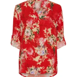 Marta Du Chateau dame bluse MdcFranziska 1614new - Rosso Originale