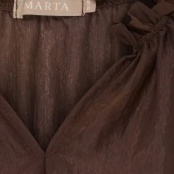 Marta du Chateau dame bluse MdcBelladonna 003 - Marrone