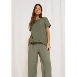 Marta Du Chateau dame bluse MdcNatalie 83893 - Military2828