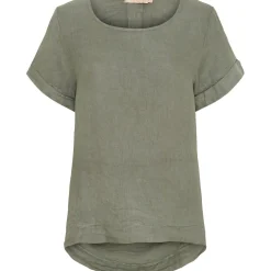 Marta Du Chateau dame bluse MdcNatalie 83893 - Military2828