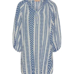 Marta Du Chateau dame bluse MdcKairah - Jeans Blue