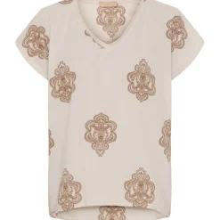 Marta Du Chateau dame bluse 85483 - Sabbia print