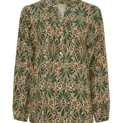 Marta du Chateau dame bluse MdcChristelle 6453 - Military7427