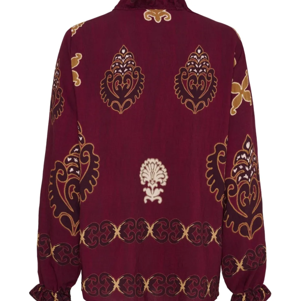 Marta du Chateau dame bluse MdcBrook 7648 - Bordeaux3257tpk