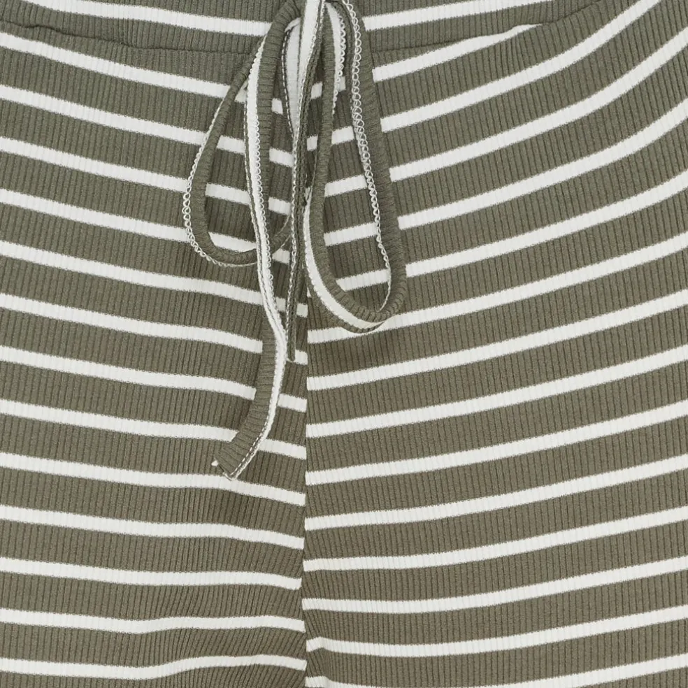 Marta du Chateau dame bukser MdcMireya 22611 - White/Military Stripe