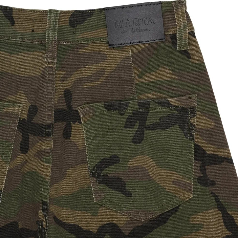 Marta du Chateau dame bukser MdcParis MDC232-JP9305 - Camo