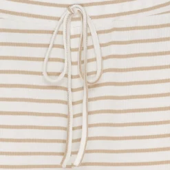Marta du Chateau dame bukser MdcMireya 22611 - White/Camello Stripe
