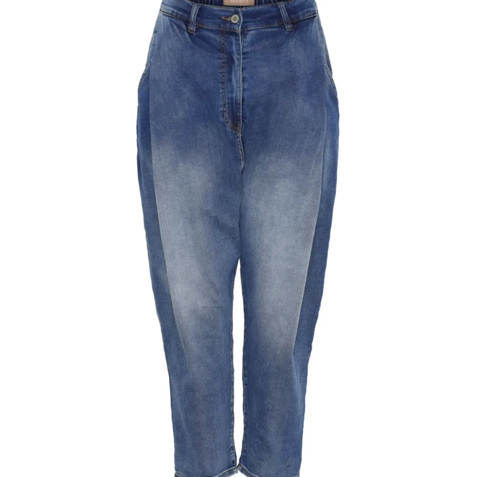 Marta du Chateau dame bukser MdcOttavia MDC223-1784 - Blue Denim