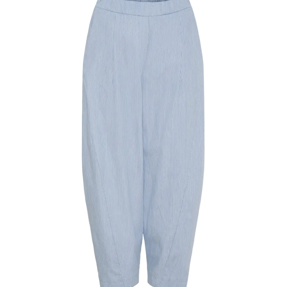 Marta du Chateau dame bukser MdcFausta 16635T - Light Blue Stripe