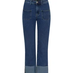 Marta du Chateau dame bukser MdcDelores Mdc183-26185 - Dark Blue Denim