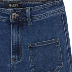 Marta du Chateau dame bukser MdcDelores Mdc183-26185 - Dark Blue Denim