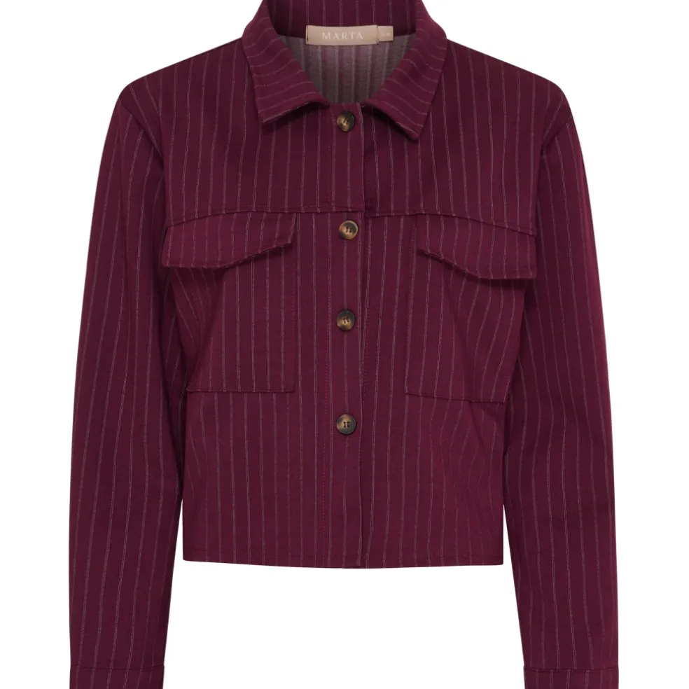 Marta du Chateau dame jakke MdcOpal 83769 - Bordeaux6269