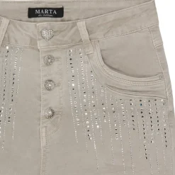 Marta Du Chateau dame jeans Emma 2680-14 - Denimbeige