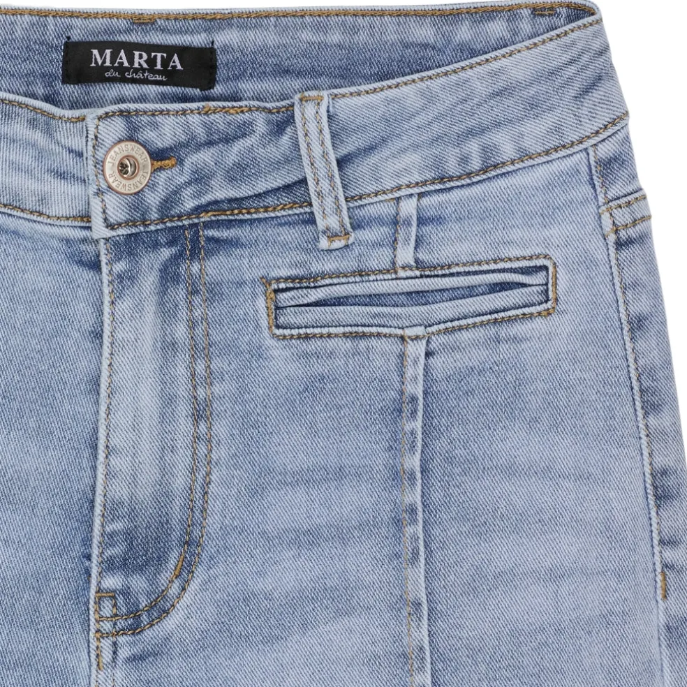 Marta du Chateau dame jeans MdcIrene MDC198-26308 - Blue Denim