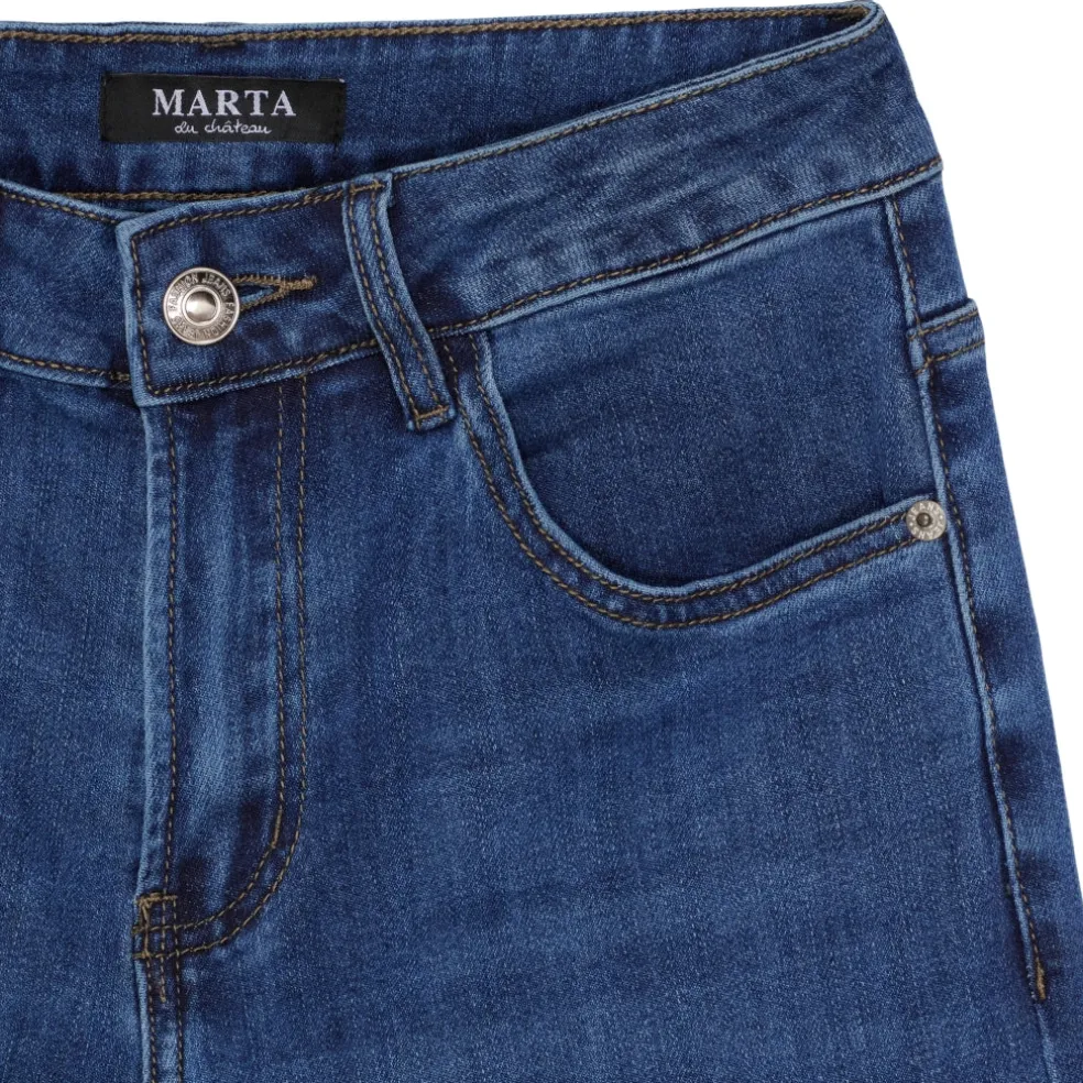 Marta du Chateau dame jeans MdcMarisa MDC219-8552 - Denim