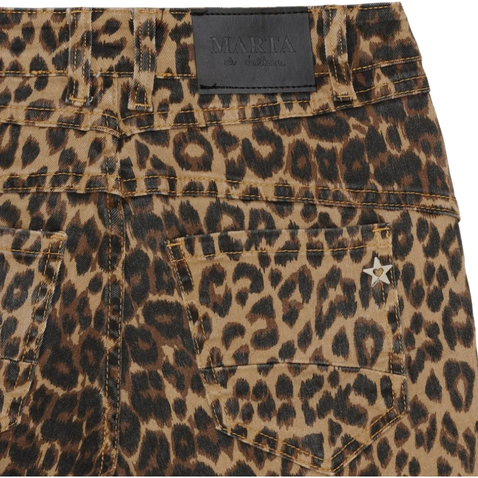 Marta du Chateau dame jeans MdcSilva MDC195-8174 - Leopard