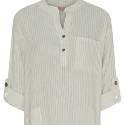 Marta Du Chateau dame kjole MdcNess - Panna Beige 1752 Stripe