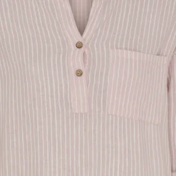 Marta Du Chateau dame kjole MdcNess - Rose/WhiteStripe