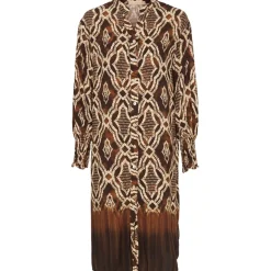 Marta Du Chateau dame kjole MdcGry 28530-1 - Brown