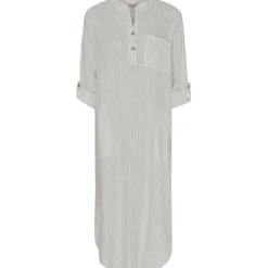 Marta Du Chateau dame kjole MdcNess - Panna Grey Stripe