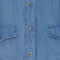 Marta Du Chateau dame kjole MdcKirstín - LightBlue/White/Camel