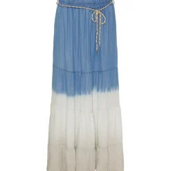 Marta Du Chateau dame nederdel MdcTekla - LightBlue/White/Beige