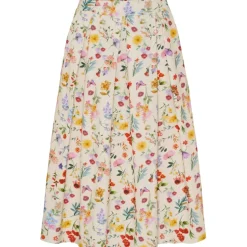 Marta du Chateau dame nederdel MdcCiela 257080V - Beige Print