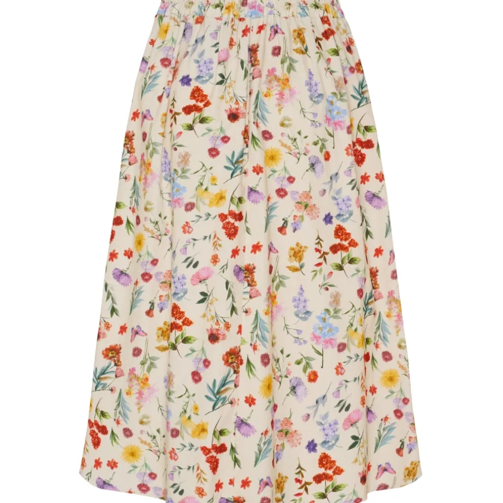 Marta du Chateau dame nederdel MdcCiela 257080V - Beige Print