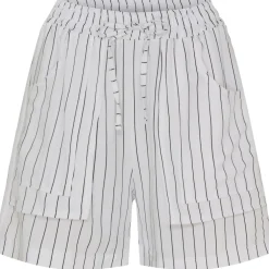 Marta Du Chateau dame shorts MdcZita - White/Black Stripe