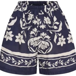 Marta du Chateau dame shorts MdcSiena 256197 - Bianco/BlueGN4133