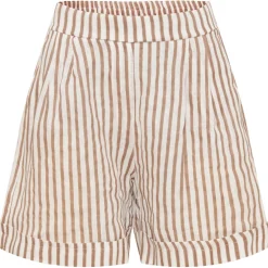 Marta Du Chateau dame shorts 61072 - Caramel Stripe
