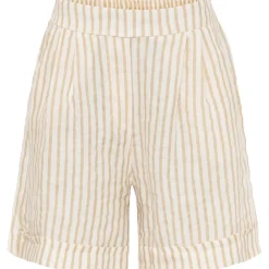 Marta Du Chateau dame shorts 61072 - Beige Stripe