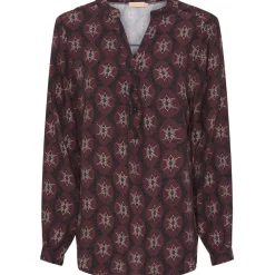 Marta Du Chateau dame skjorte - 8128 - Nero Bordo/10