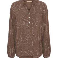Marta Du Chateau dame skjorte 8500 - AWBrown/Silver