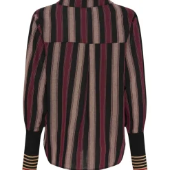 Marta du Chateau dame skjorte MdcPeyton 25161 - Black/Bordeaux1