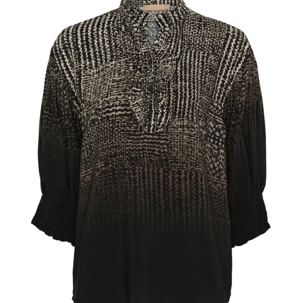 Marta Du Chateau dame skjorte MdcUnnur 6317 - Nerofaded8362tpa