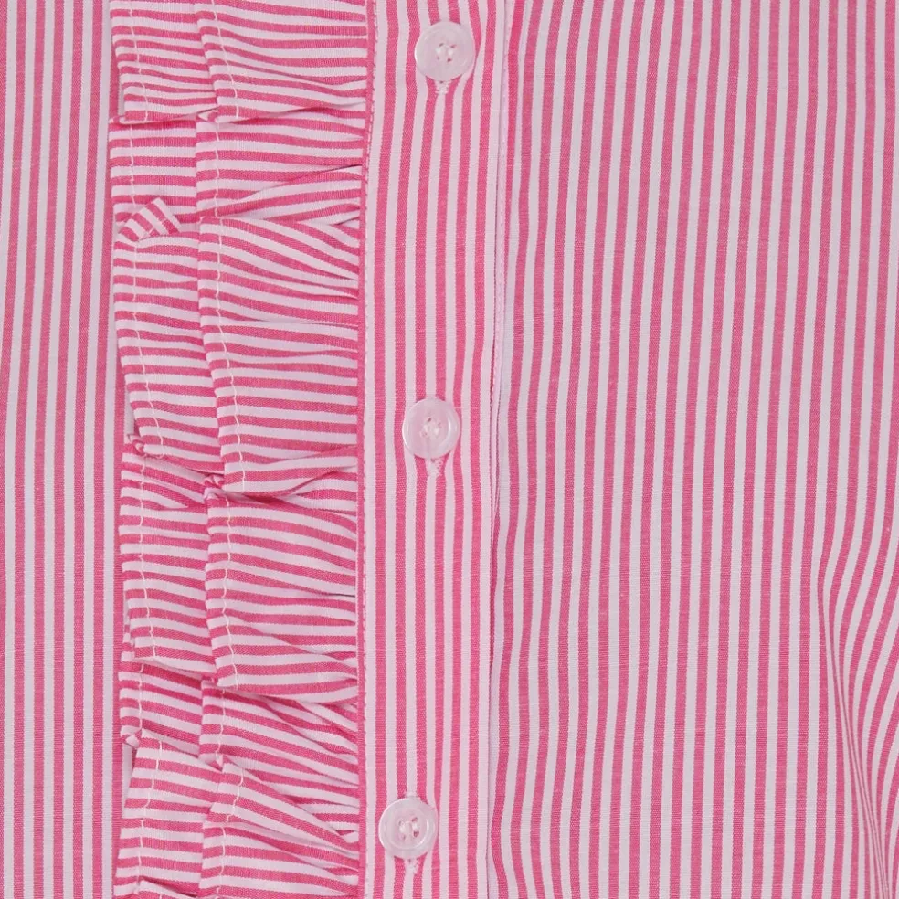 Marta Du Chateau dame skjorte MdcFina - Fuxia Stripe