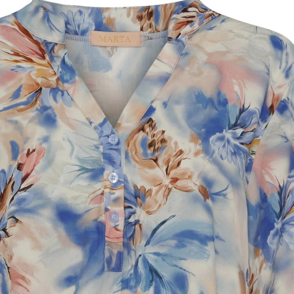 Marta Du Chateau dame skjorte MdcAstrid - Jeans LH5328