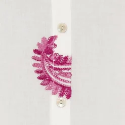 Marta du Chateau dame skjorte MdcEster 5155 - White Multi Cashmere