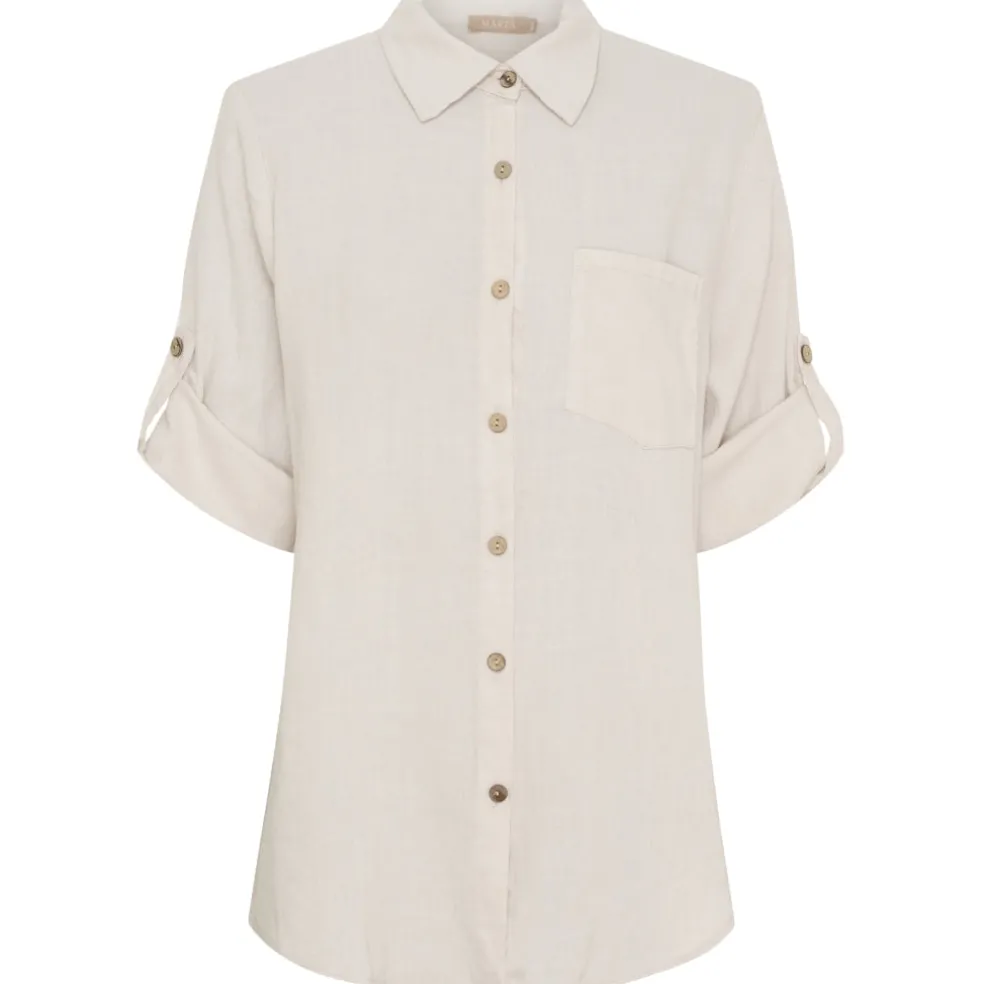 Marta du Chateau dame skjorte MdcKiara 258354 - Sabbia1752