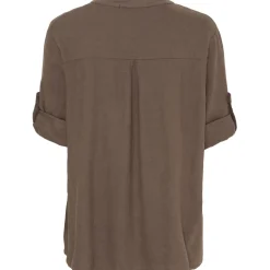 Marta Du Chateau dame skjorte 85137-1 - Cold brown