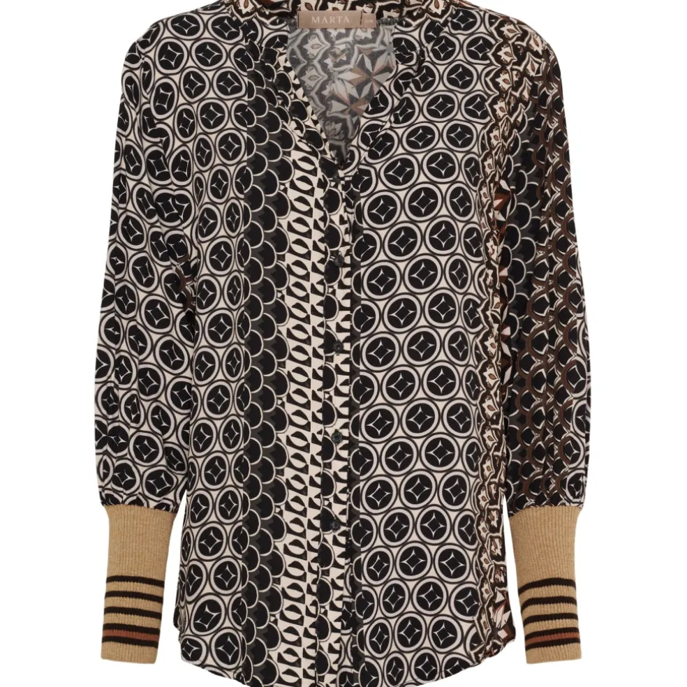 Marta du Chateau dame skjorte MdcArabella 25161V - NeroAG756BA