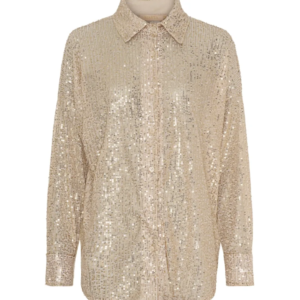 Marta du Chateau dame skjorte MdcBertille 6624 - Champagne