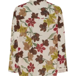 Marta du Chateau dame skjorte MdcLotus 258920 - Beige Flower