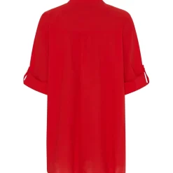 Marta Du Chateau dame skjorte MdcMargherita - Poppy Red