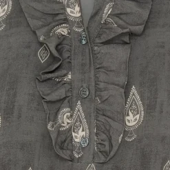 Marta Du Chateau dame skjorte MdcAya 5891 - Grey1943tps